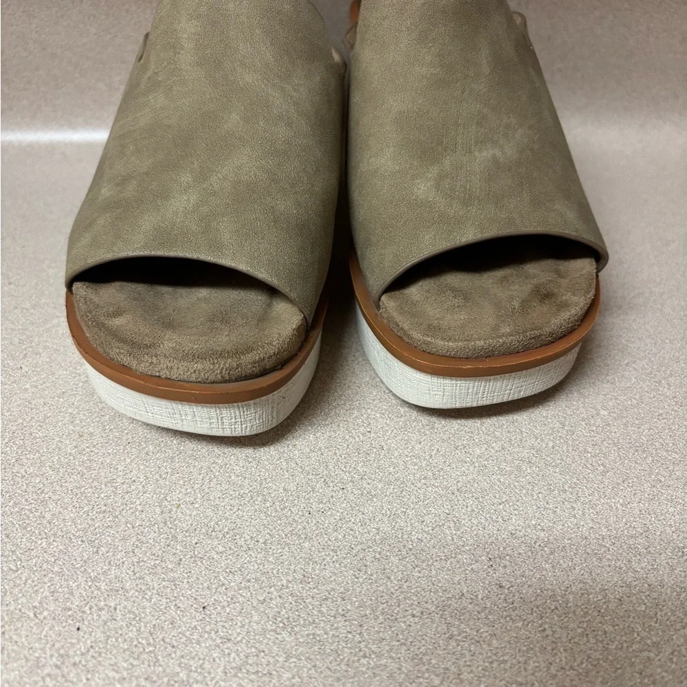 Pierre Dumas Beige Block Heel Mules - Picture 5 of 8
